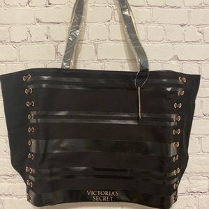 Victoria Secret NWT Black/Rose Gold Shoulder Bag